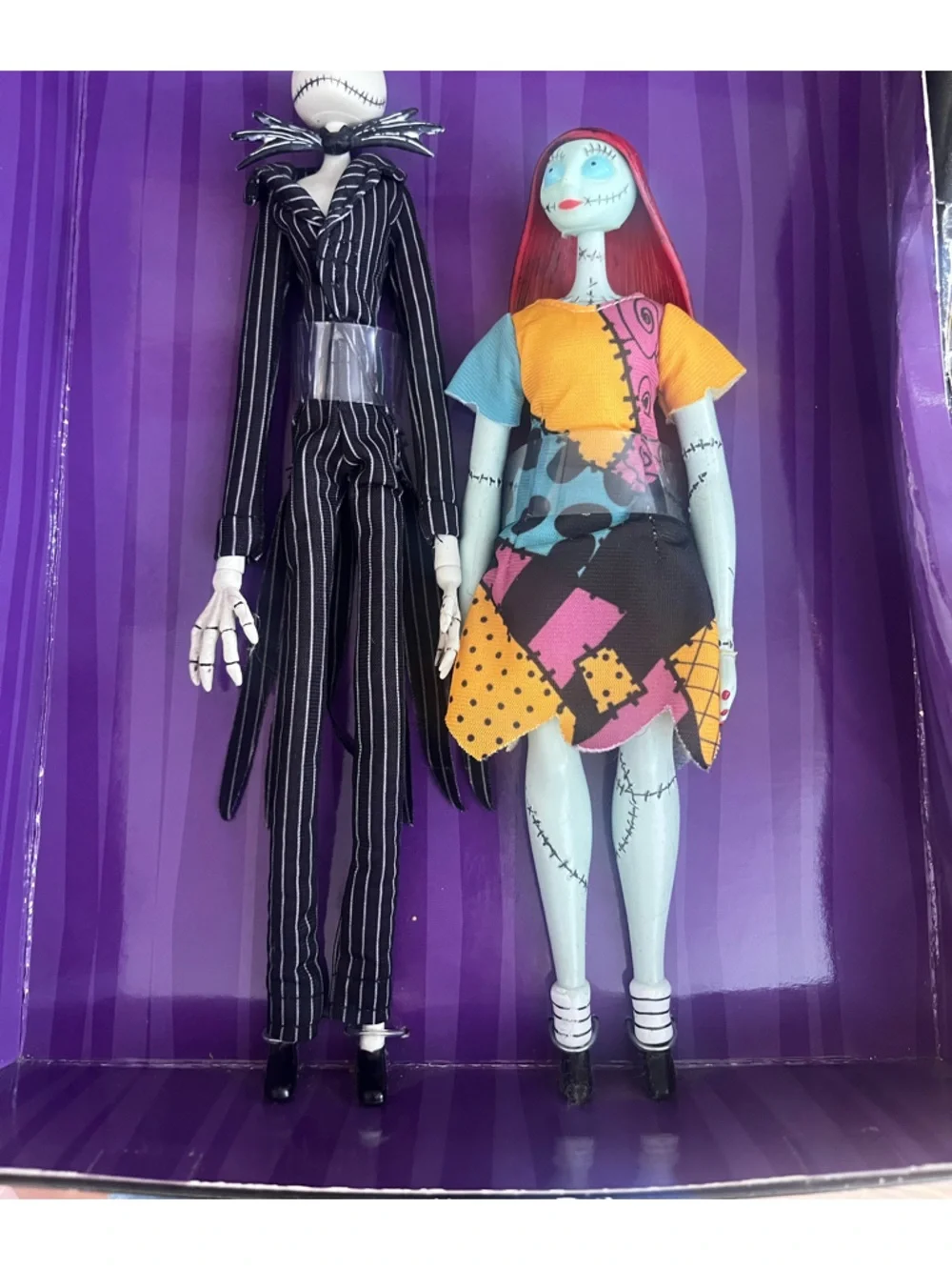 Vintage Disney Store The Nightmare Before Christmas Jack & Sally Figures in box - Picture 2 of 6
